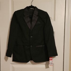 Boys Black Suit Tuxedo Jacket Sizes 4 & 7 NWT